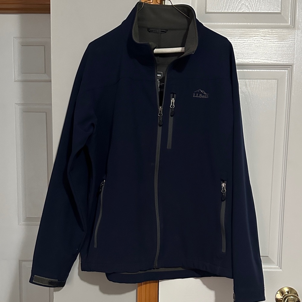 L.L. Bean Men's Blue Soft Shell Jacket